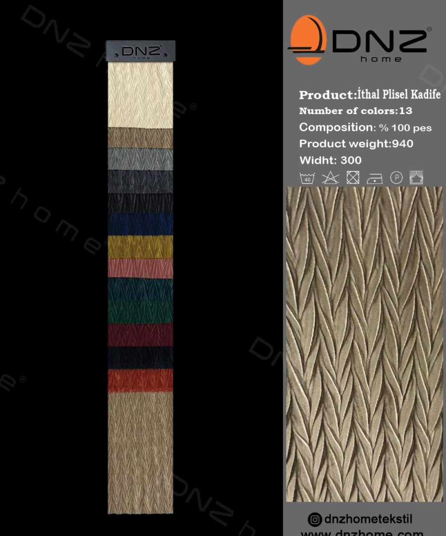 İthal Plisel Kadife